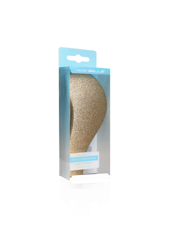 Cepillo ANTI-FRIZZ escarchado dorado giftsets