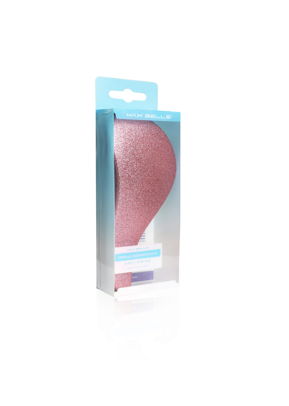 Cepillo ANTI-FRIZZ escarchado rosado giftsets