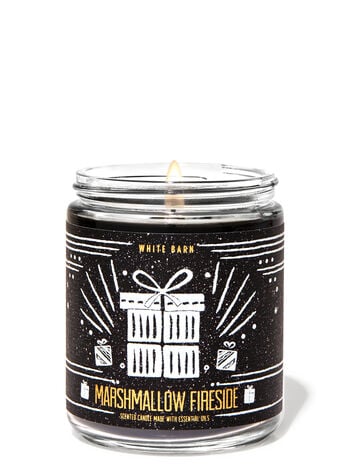 Vela pequeña -Marshmallow fireside