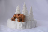Porta Vela (Grande) - Bronze Polar Bears-Bath and Body Works