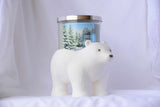 Porta Vela (Grande) - Glitter Polar Bear-Bath and Body Works