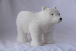 Porta Vela (Grande) - Glitter Polar Bear-Bath and Body Works