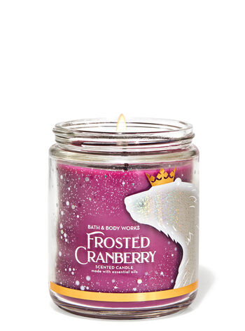 Vela pequeña - Frosted Cranberry