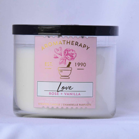 Vela Grande - Rose + Vanilla-Bath and Body Works